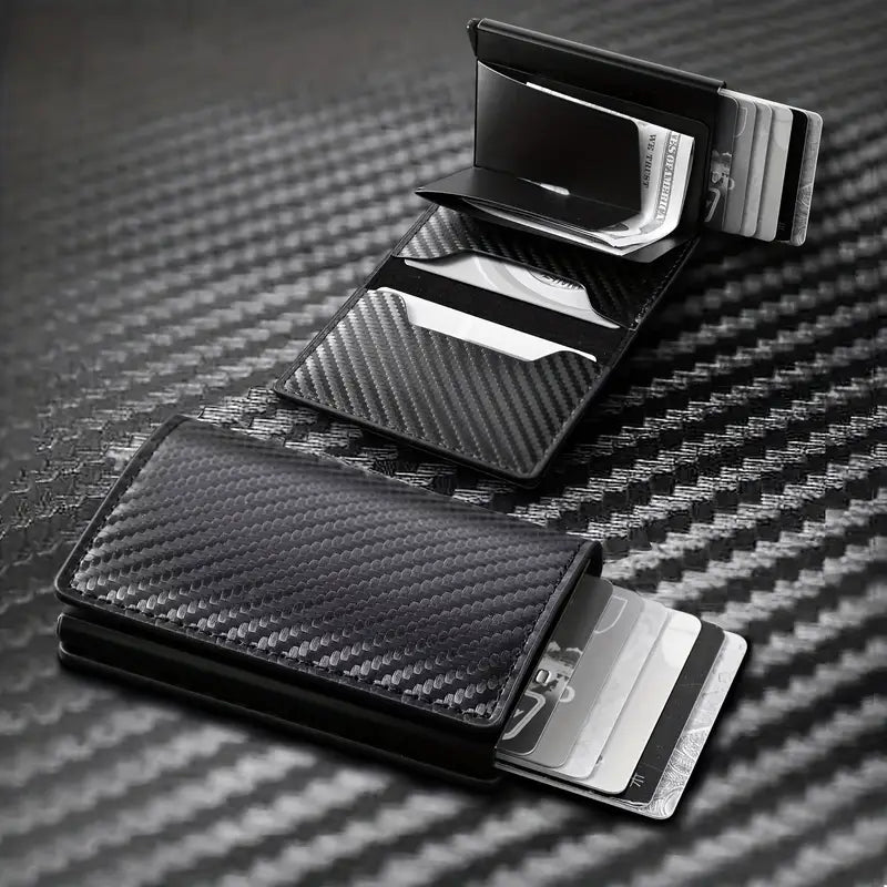 Anti-Theft Casual Aluminum Alloy Men's Cards Bag In Wallet