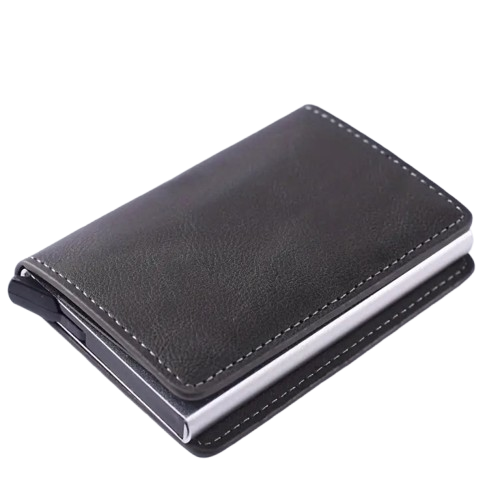 Anti-Theft Casual Aluminum Alloy Men's Cards Bag In Wallet